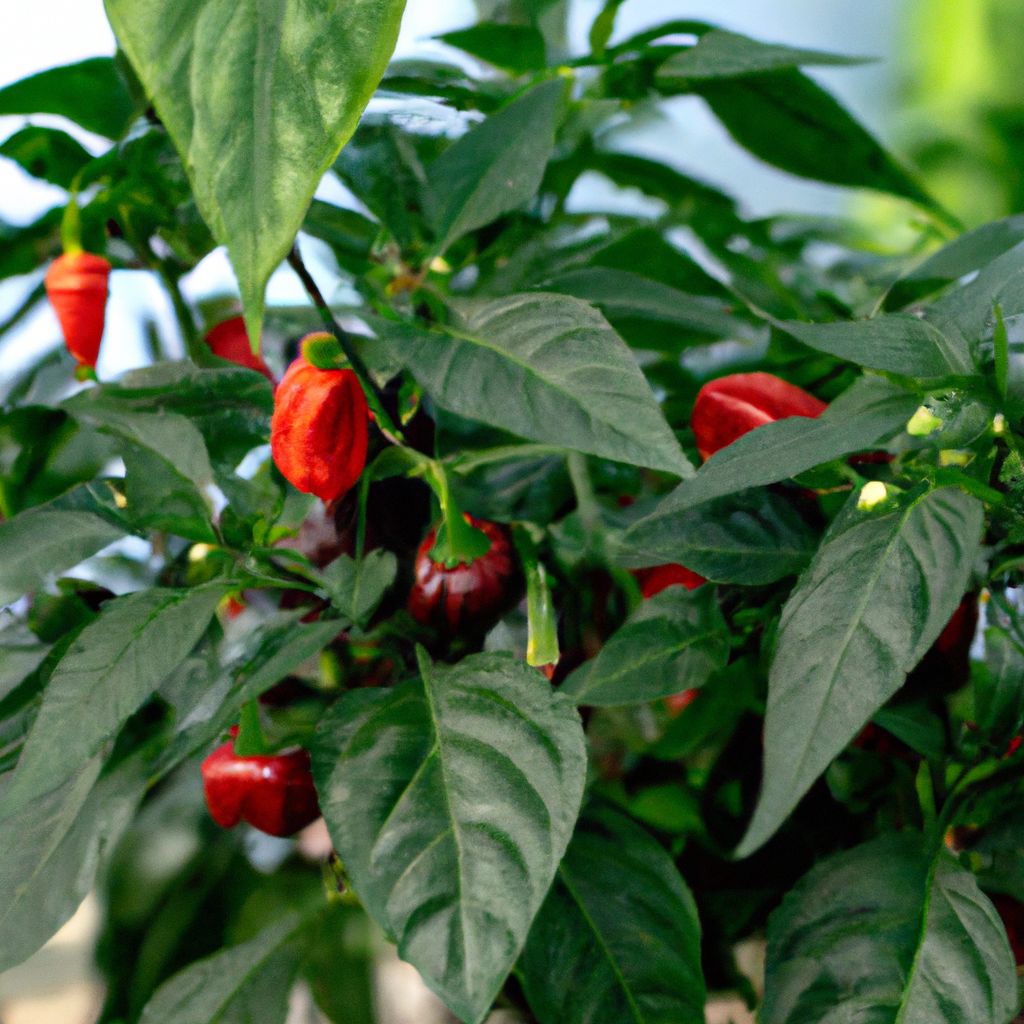 Growing Peppers in a Greenhouse Garden